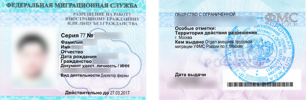 Патент на иностранного гражданина в 2024 году